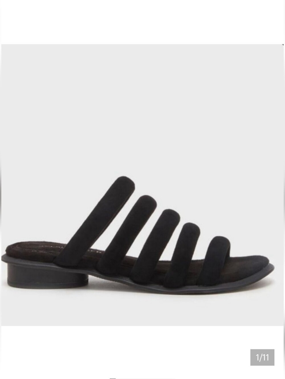 Kelsi Dagger Black Suede Brooklyn Saga Sandals Size 7